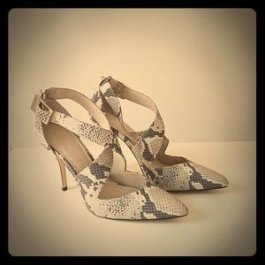 Calvin Klein faux snakeskin heels